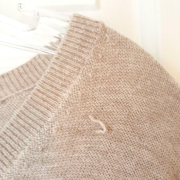 The Limited Womens Sweater Size Small Tan V Neck - Picture 6 of 8